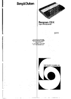 Bang & Olufsen - Beogram_CDX-Service-Manual